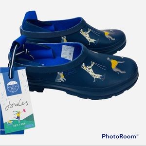 NWT JOULES  rain clogs "dogs" sz7